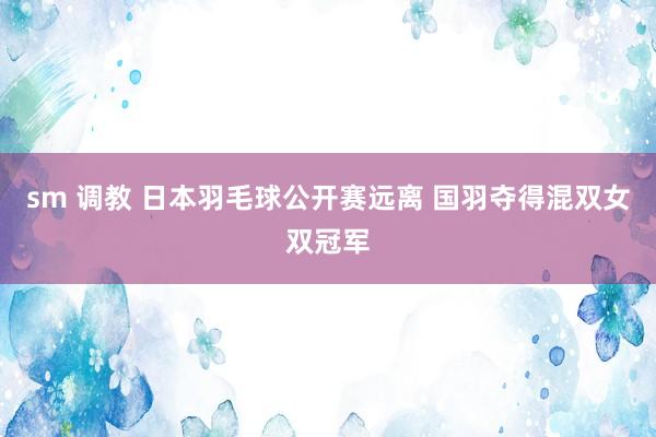 sm 调教 日本羽毛球公开赛远离 国羽夺得混双女双冠军